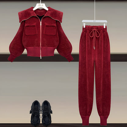 Alix | Mühelos schickes Corduroy Zwei-Teile Set