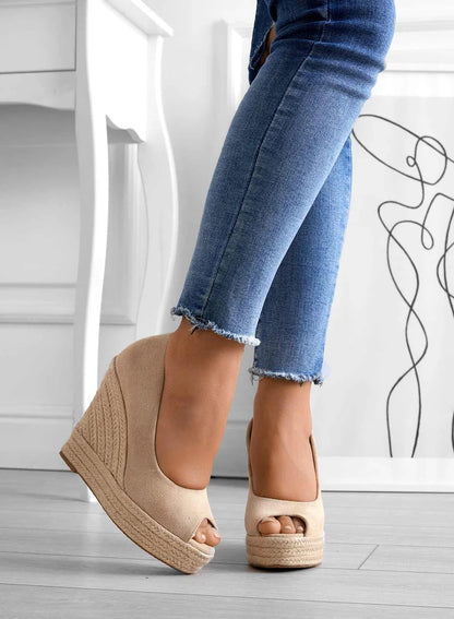 Wildleder-Espadrilles mit Keilabsätzen - Madison