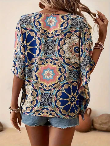 Carina - Bluse mit floralem Muster