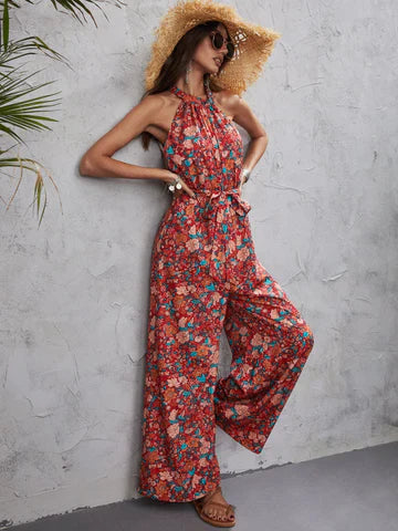 Geertje - Geblümter Halter-Overall