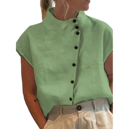 Oja - Elegante Bluse mit Stehkragen für Frauen