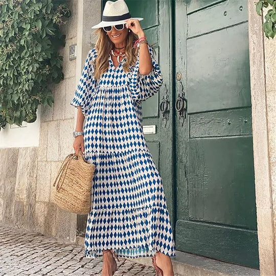 Theresa - Boho Langes Kleid