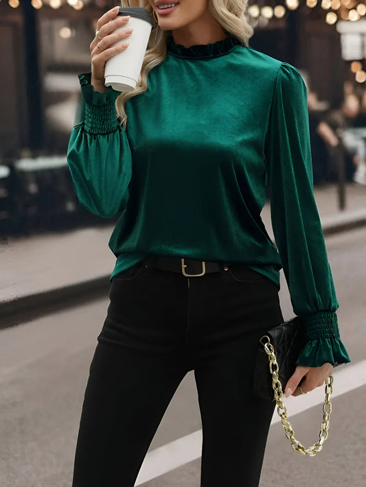 Aurelia | Elegante Samtbluse für Frauen