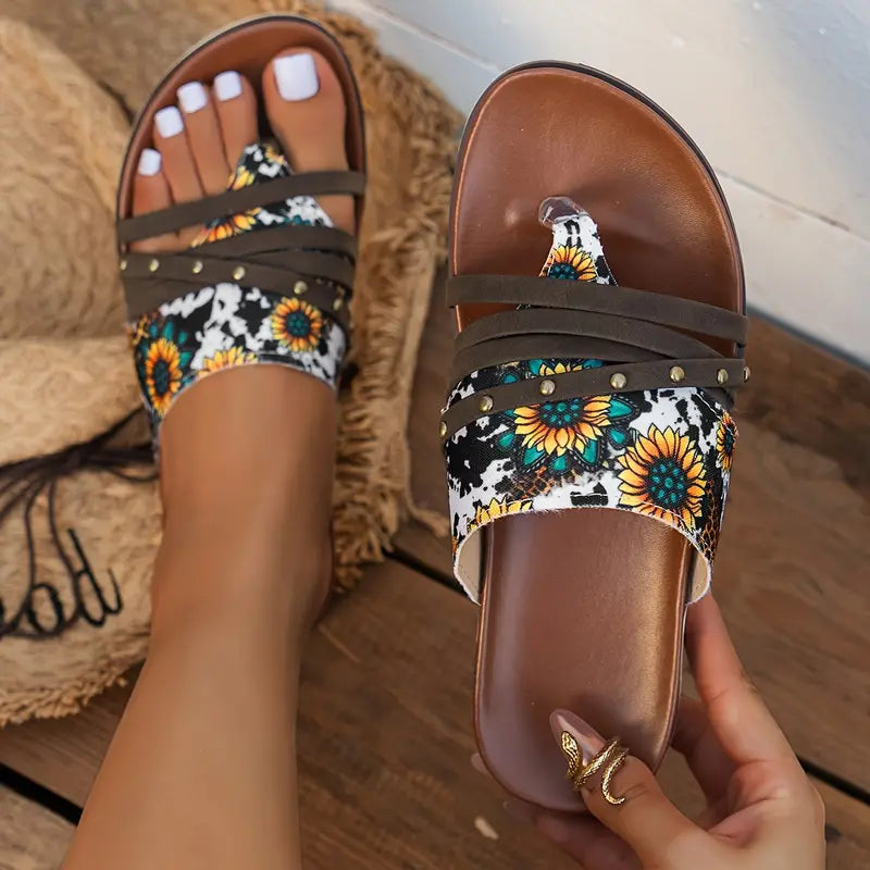 Tate - Zehenklemme Dünner Riemen Frauensandalen