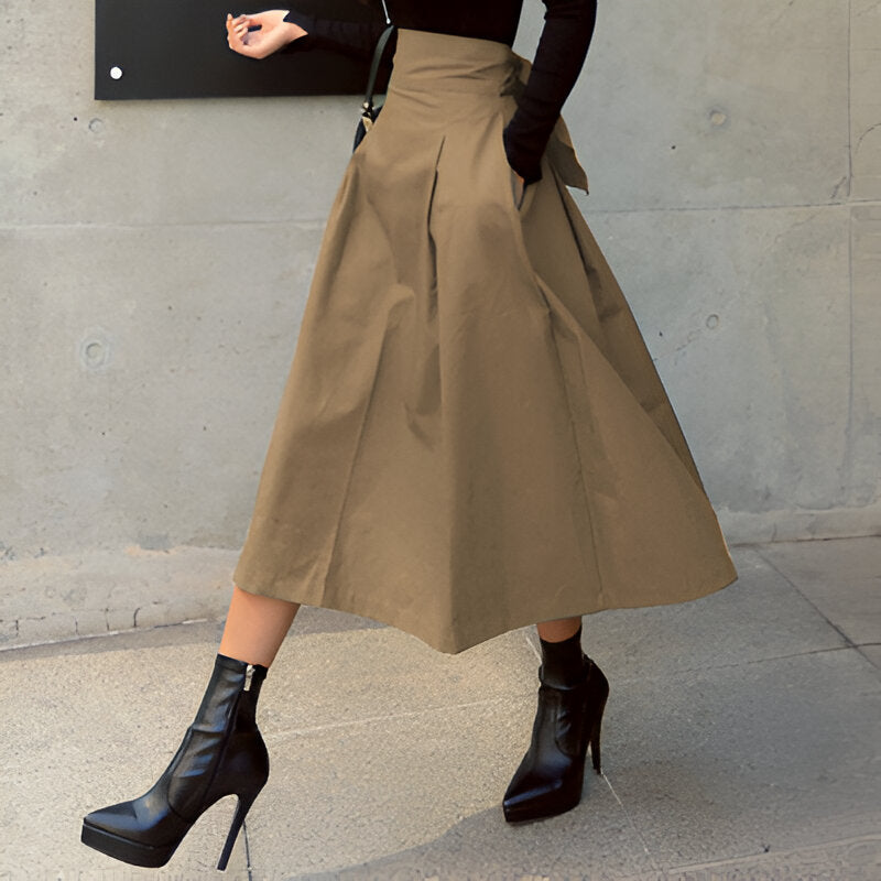 Malena | Damen koreanische Mode langen Rock
