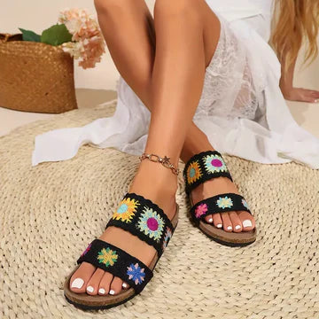 Lana -  Flache Gleitsandalen für Frauen