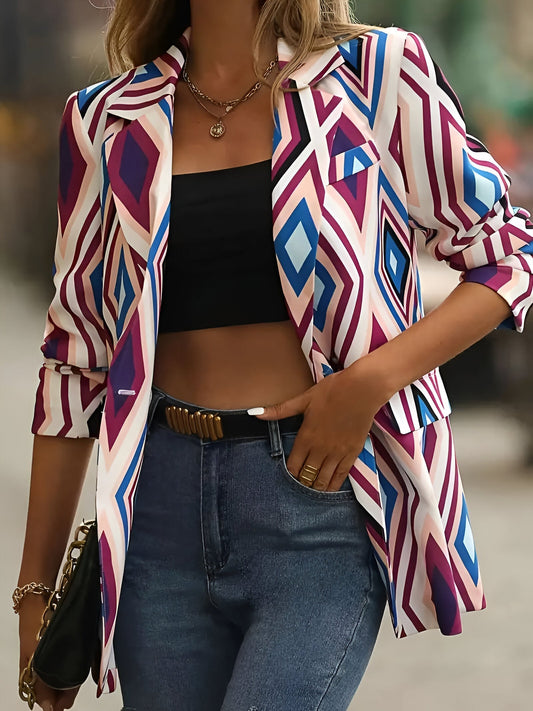 Alarice | Eleganter Blazer mit geometrischem Druck