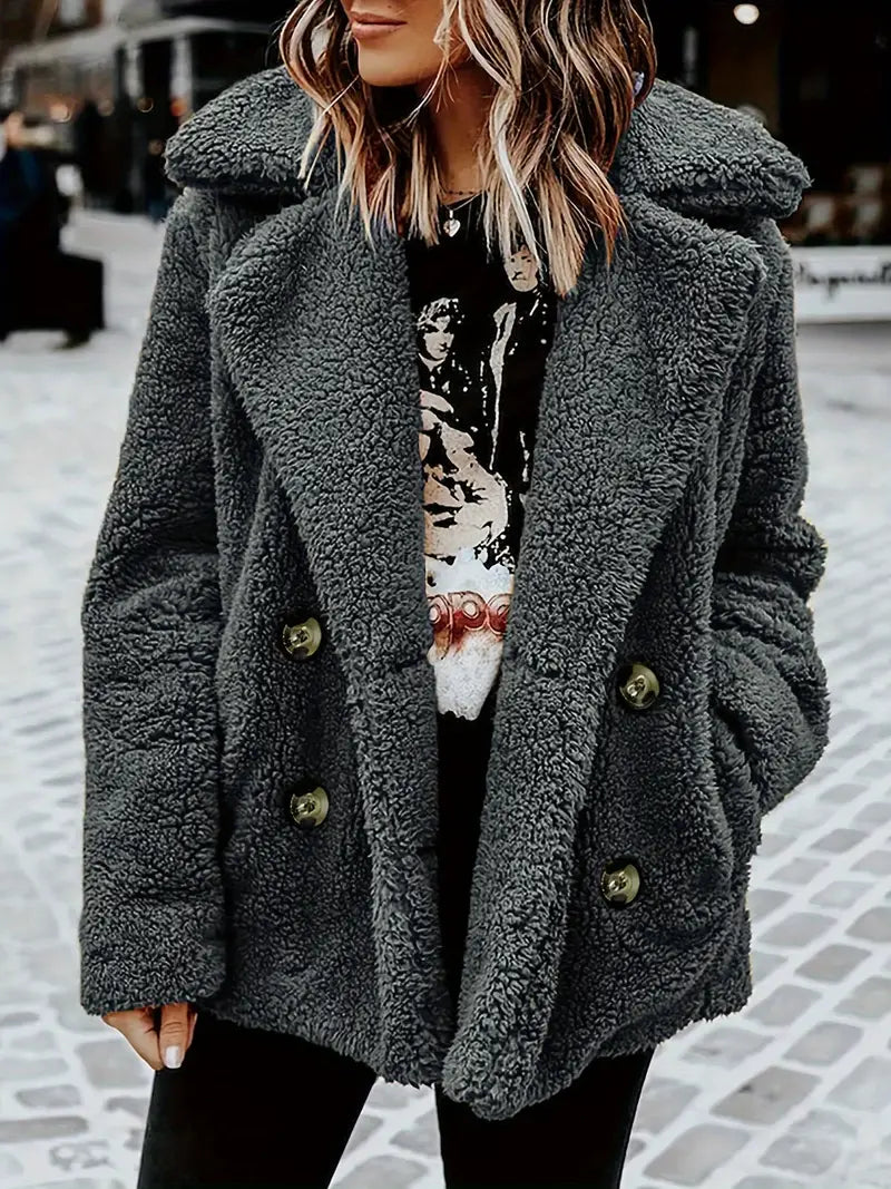 René | Luxuriöse Teddyjacke für die kalte Jahreszeit