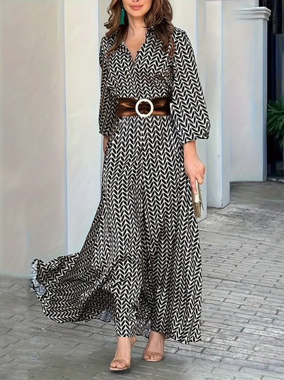 Anna – Elegantes Maxikleid mit Knopfleiste vorne