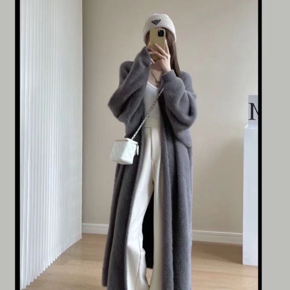 Evin | Weißer Langer Cardigan