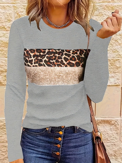 Lada | Das Schicke Leopard-Print Langarmshirt