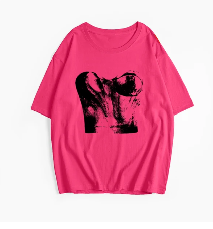 Dorothea - Hirsionsan Harajuku T-Shirt mit Grafikdruck