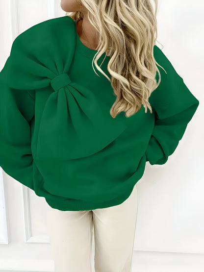 Delfine | Stylisches Sweatshirt mit großer Schleife