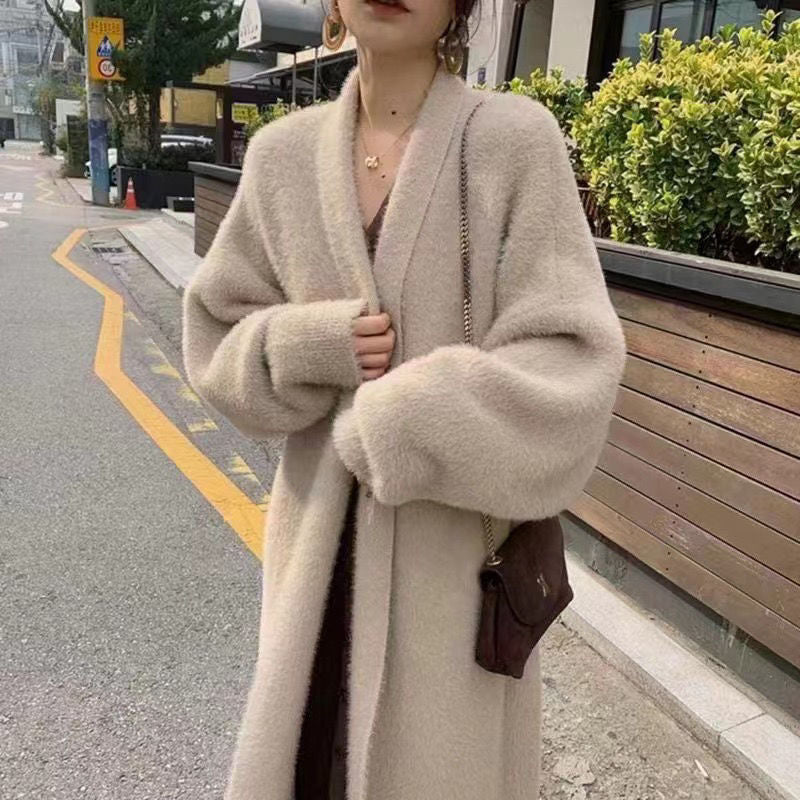 Evin | Weißer Langer Cardigan