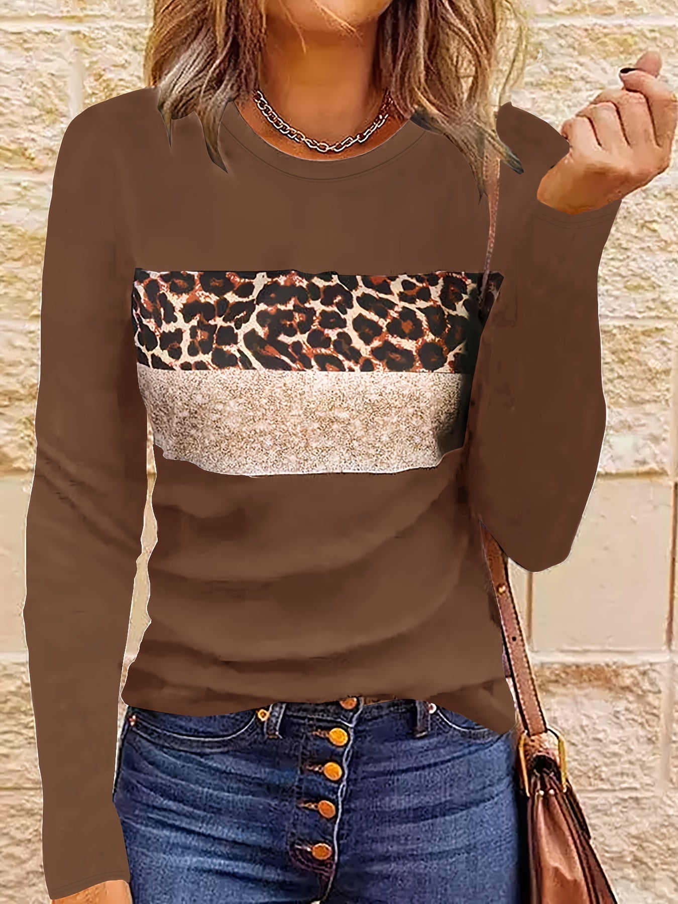 Lada | Das Schicke Leopard-Print Langarmshirt