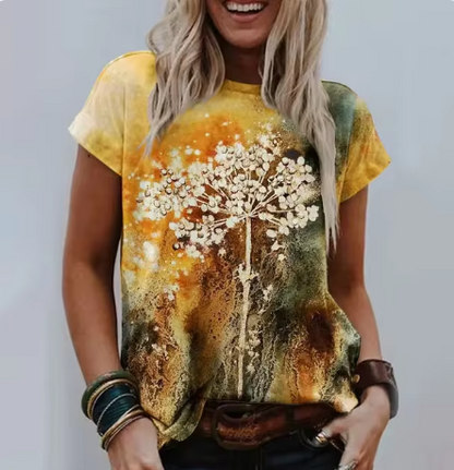 Tove - Koreanische Damen 3d Rose Floral Muster