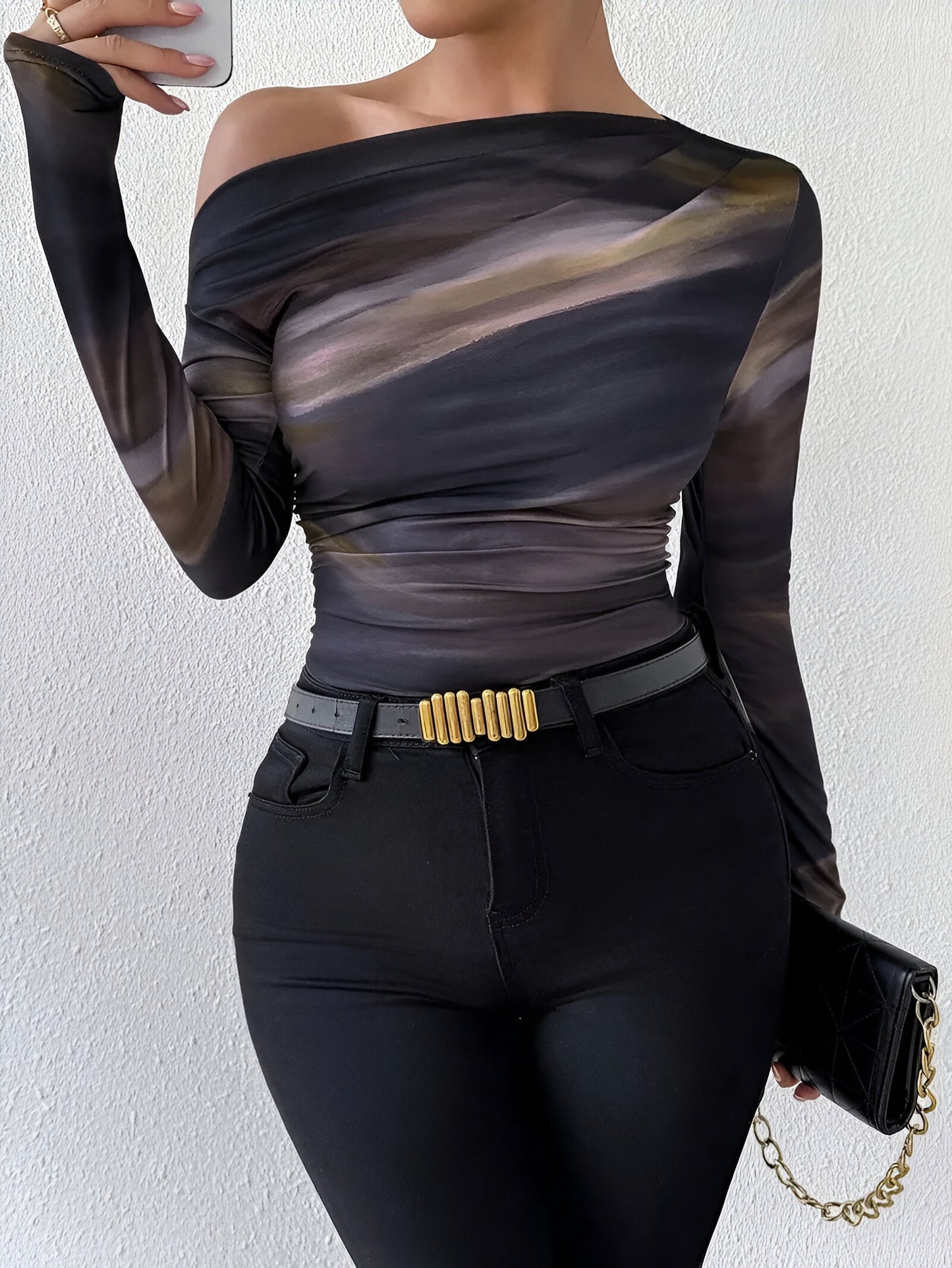 Filomena | Elegantes Casual Langarm-T-Shirt
