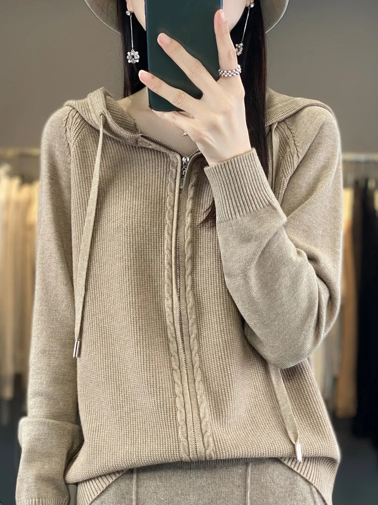 Chay | Luxuriöser Kapuzen-Cardigan