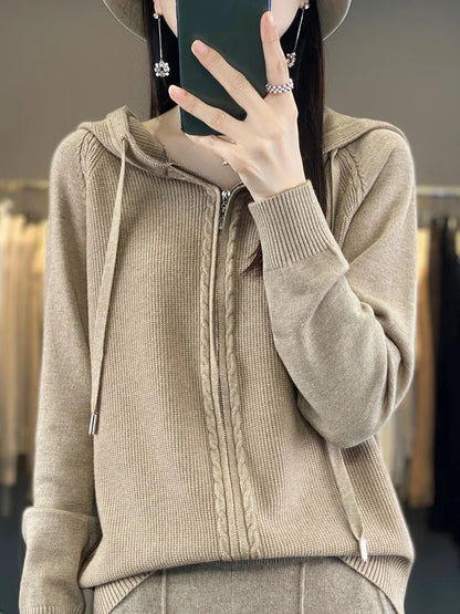 Chay | Luxuriöser Kapuzen-Cardigan