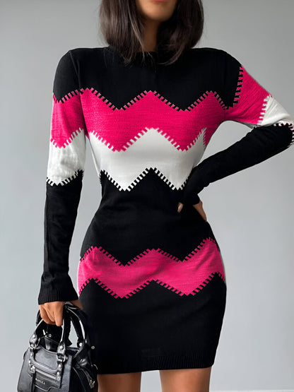 Amal | Elegantes Strick-Bodycon Mini-Kleid