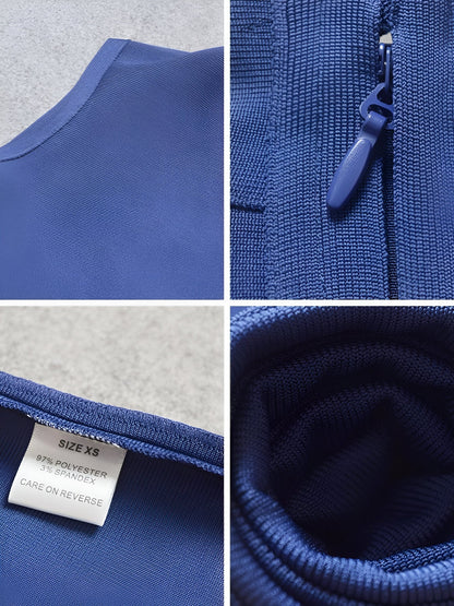 Izolda | Elegantes Blaues Sommer Bandage Kleid