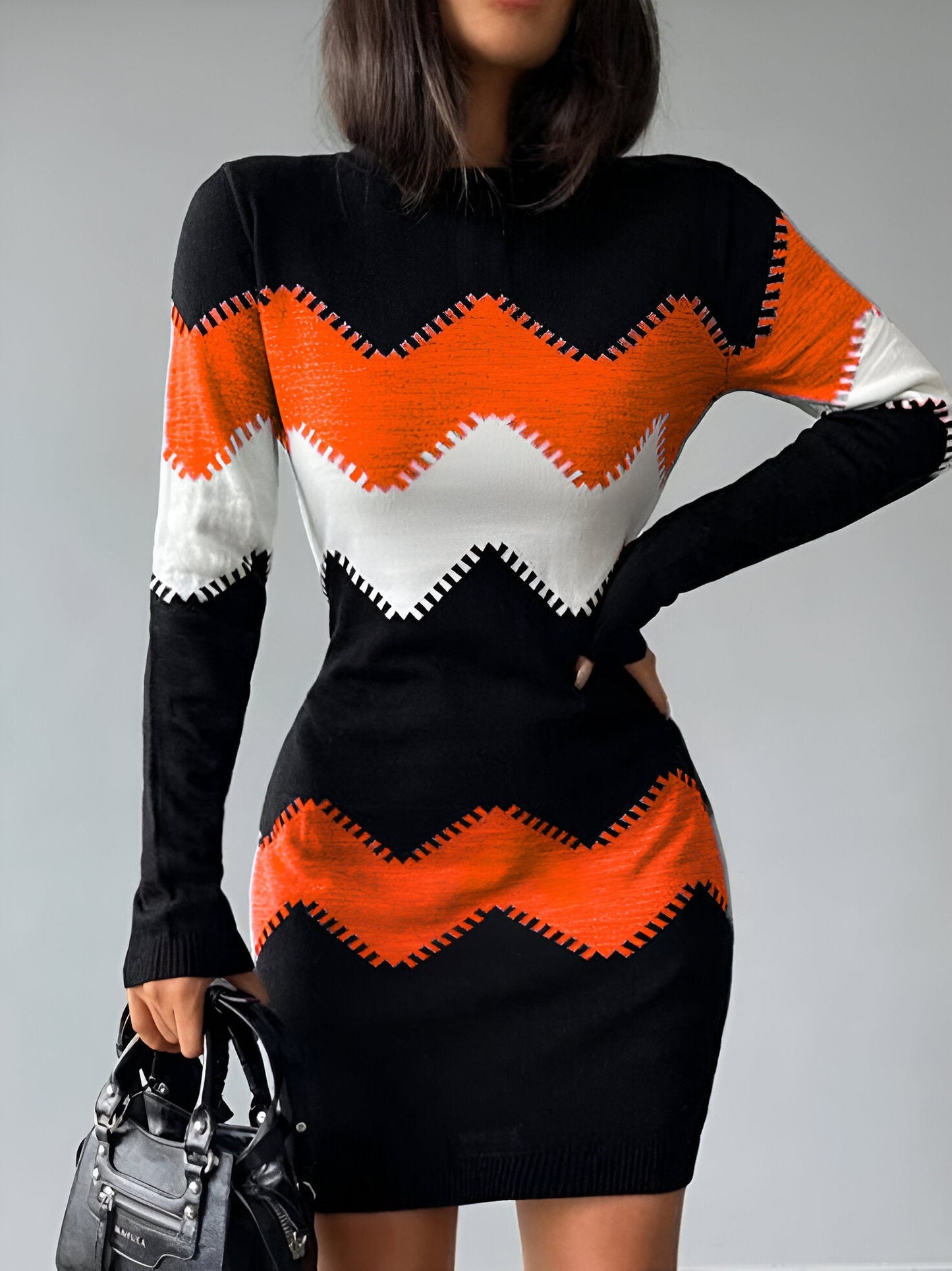 Amal | Elegantes Strick-Bodycon Mini-Kleid