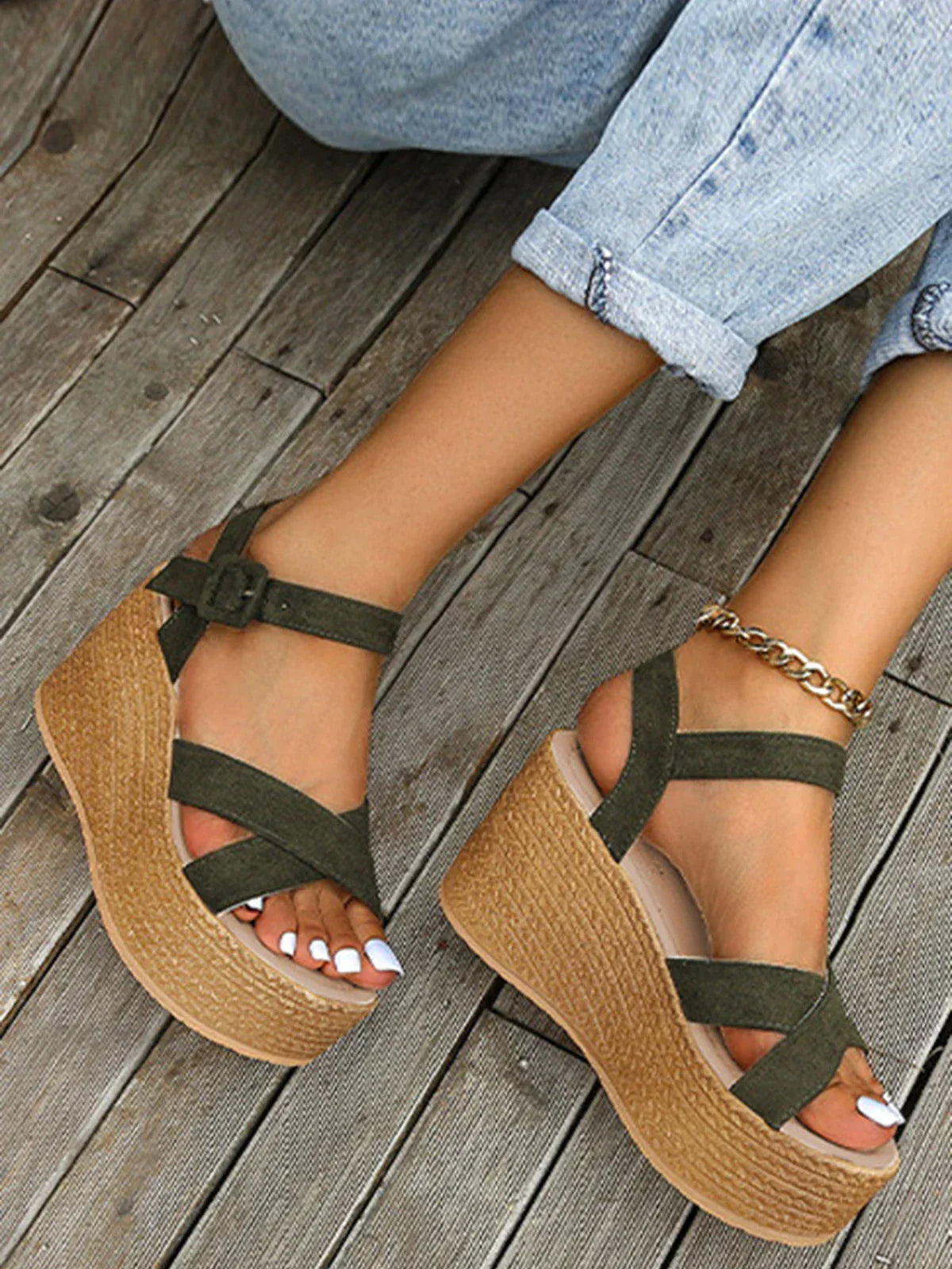 ELAINE - Orthopädische Keilsandalen