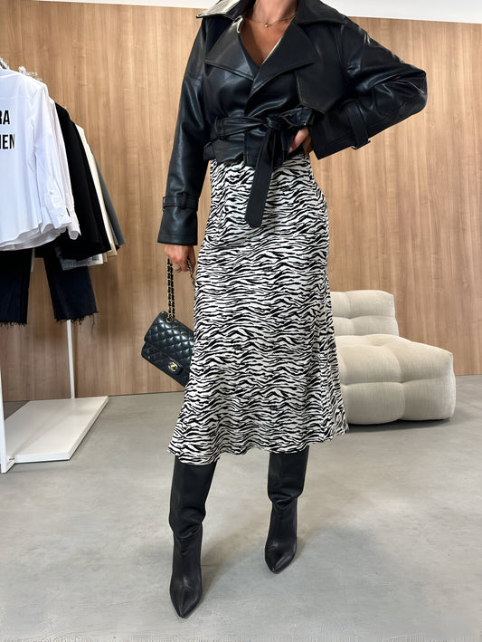 Marcelina | Fashion High Waist Animal Print Shirt für Frauen