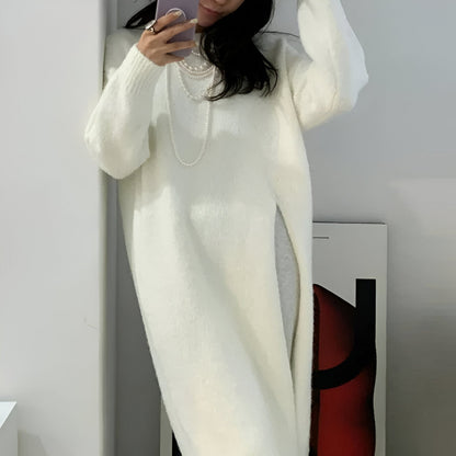 Isa | Bequemes und stylisches Strickkleid mit V-Ausschnitt