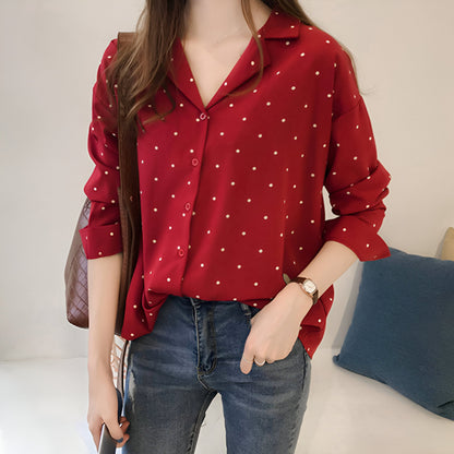 Antero | Verspielte Polka Dot Bluse