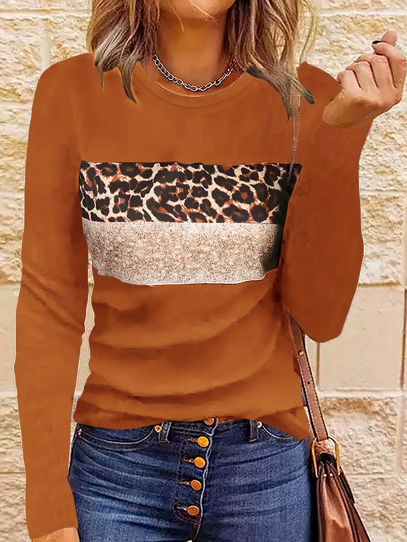 Lada | Das Schicke Leopard-Print Langarmshirt