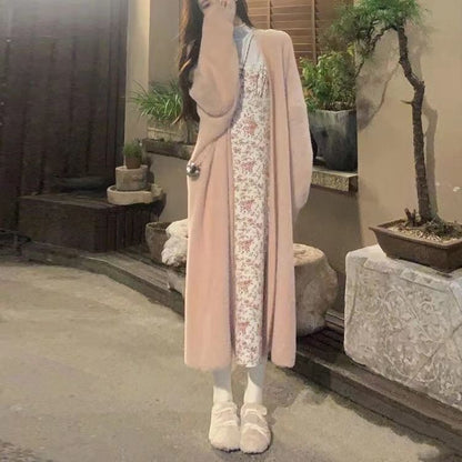 Evin | Weißer Langer Cardigan