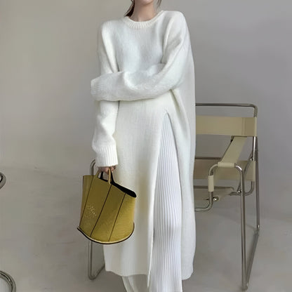 Isa | Bequemes und stylisches Strickkleid mit V-Ausschnitt