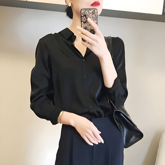 Coralie | Elegante Satinbluse