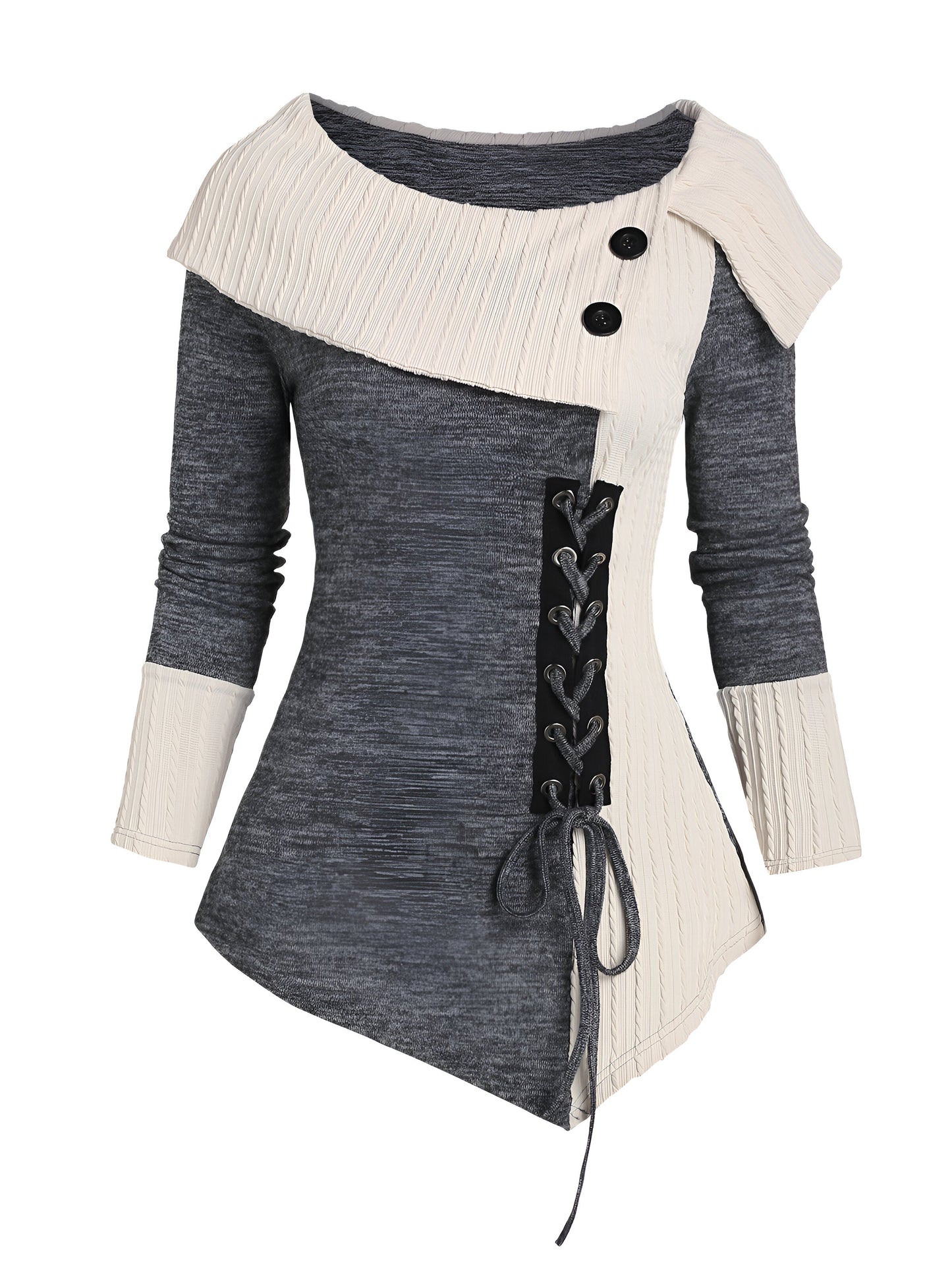 Katalin | Schickes und Trendiges Asymmetrisches Oberteil