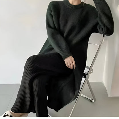 Isa | Bequemes und stylisches Strickkleid mit V-Ausschnitt