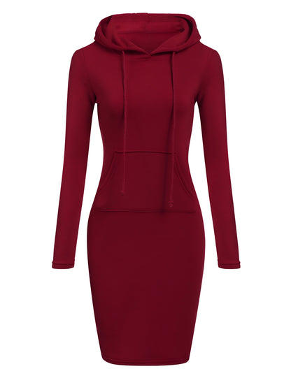 Leonie | Gemütliches & Schickes Kapuzen-Sweatshirt-Kleid für den Herbst