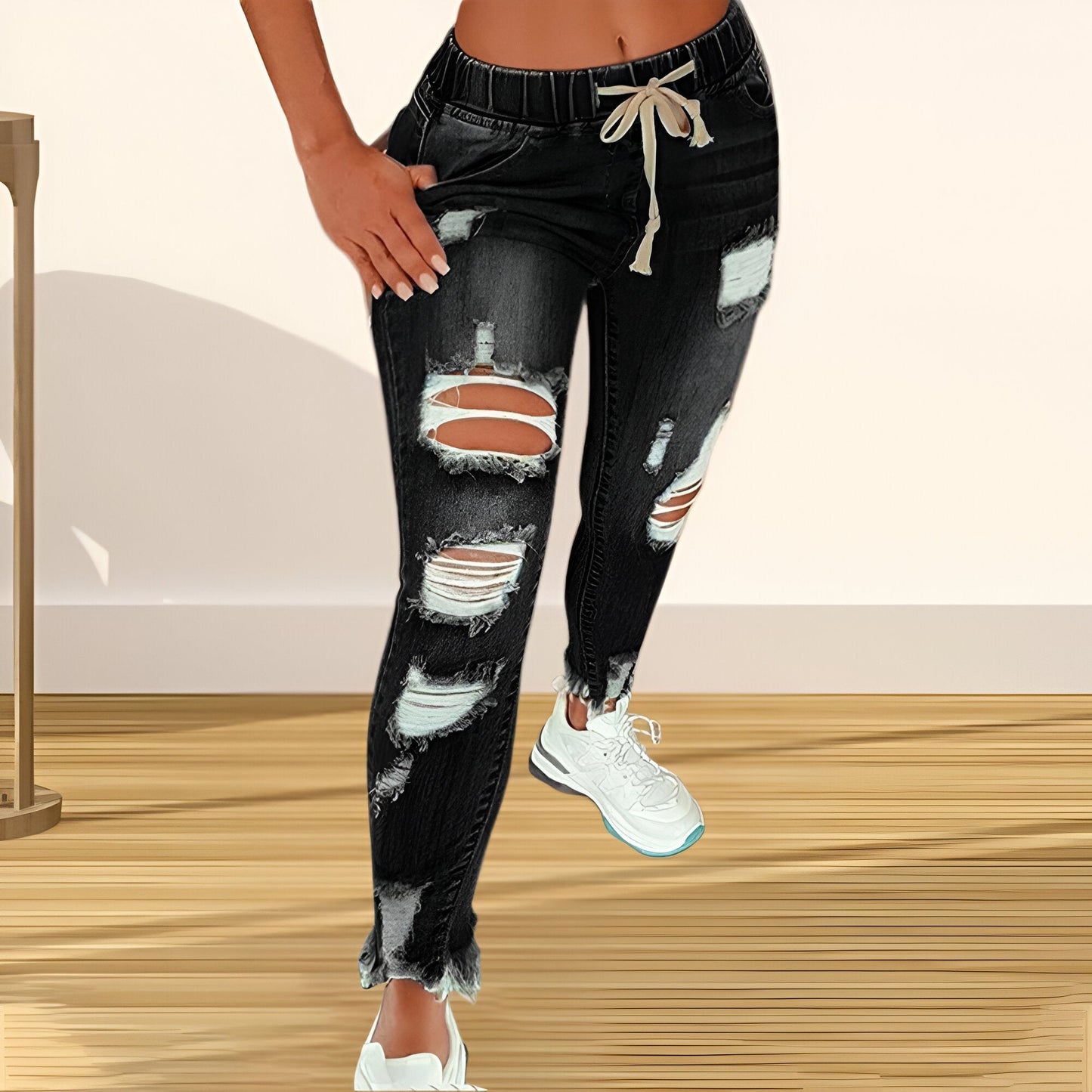 Florinda | Vintage Distressed High-Waist Jeans