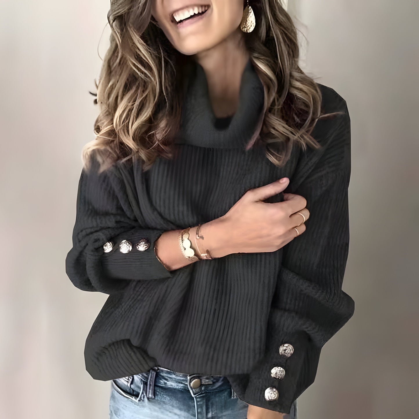 Lakyn | Elegantes Damen-Turtleneck mit stilvollen Details