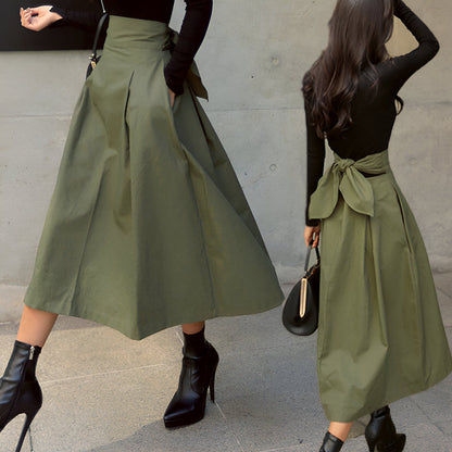 Malena | Damen koreanische Mode langen Rock