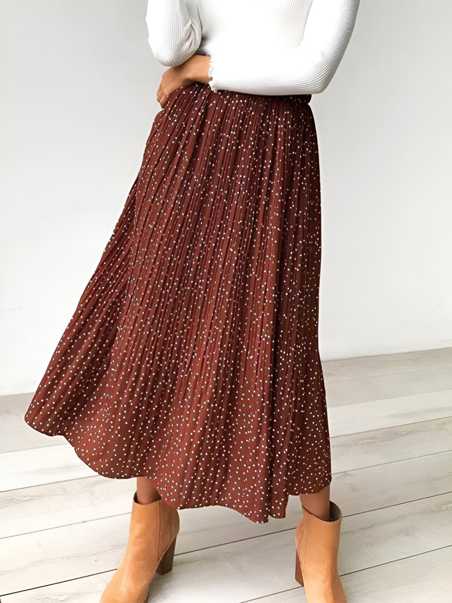 Rafaela |Print Plissee-Midirock für Frauen