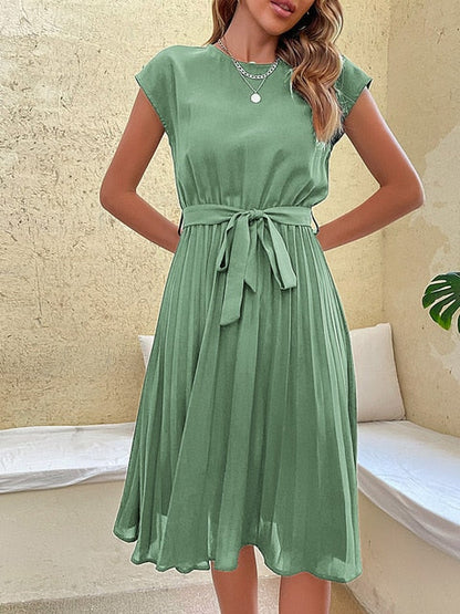 Emy - Kurzärmeliges Plissee-Minikleid für den Sommer