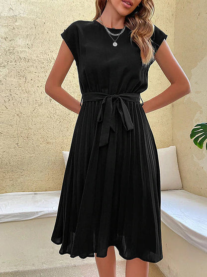 Emy - Kurzärmeliges Plissee-Minikleid für den Sommer