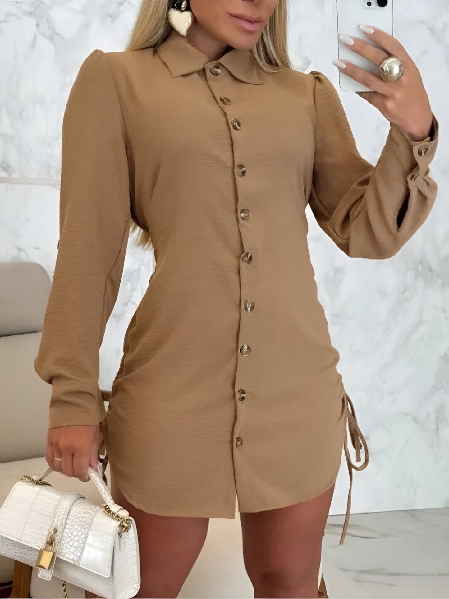 Birgitta | Elegantes Casual Shirtkleid