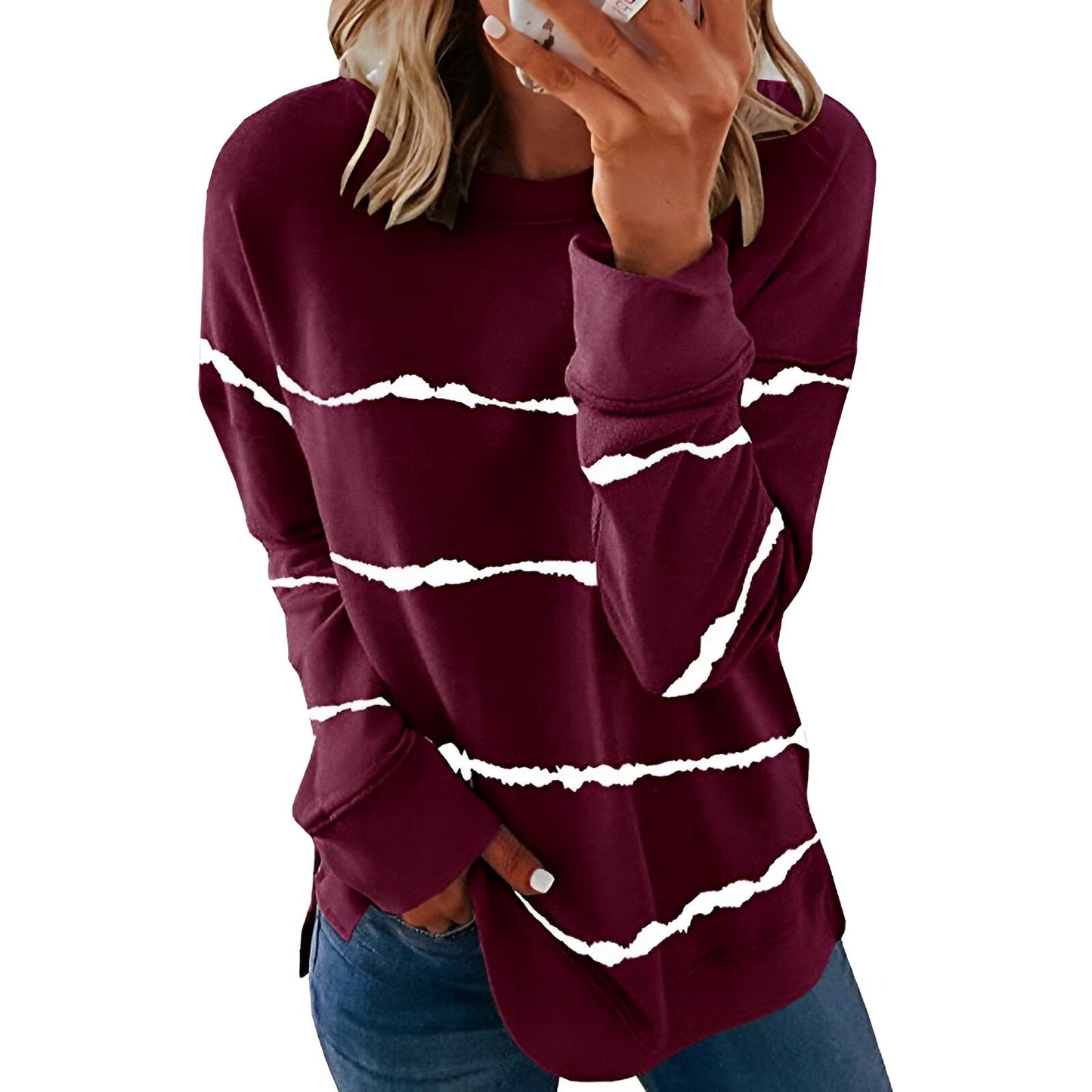 Elektra | Vibrantes Tie-Dye Langarm-Top (Saison 2)