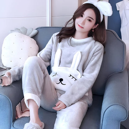 Jana | Kuscheliges Fleece-Pyjama-Set