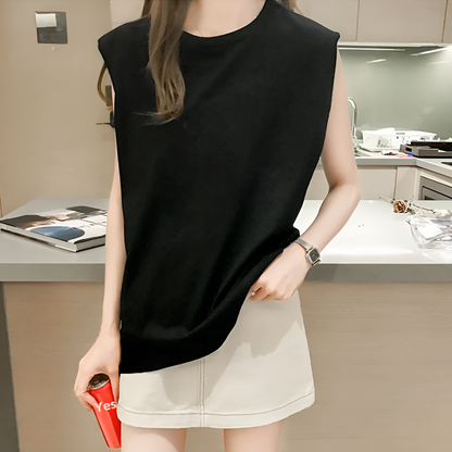 Drina | Elegantes ärmelloses Tanktop für den Arbeitsweg