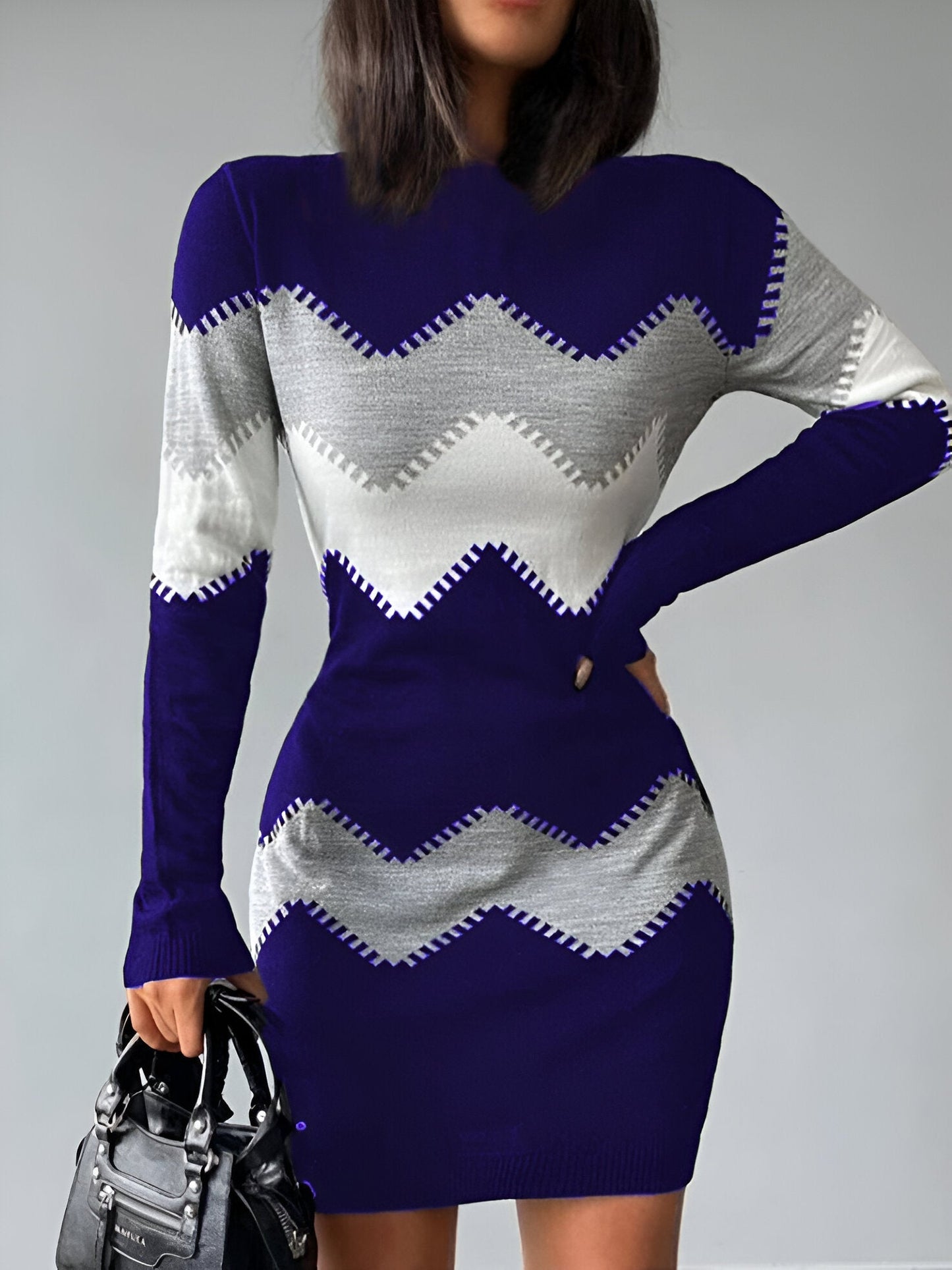 Amal | Elegantes Strick-Bodycon Mini-Kleid