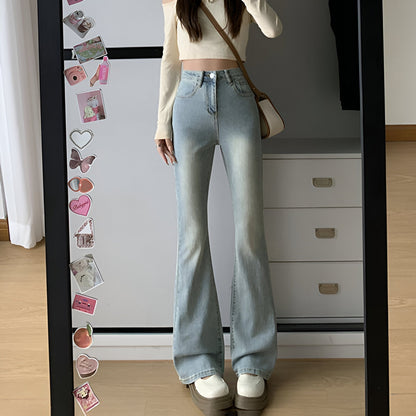 Ivka | High-Waist Flare Stretch Mustache Jeans
