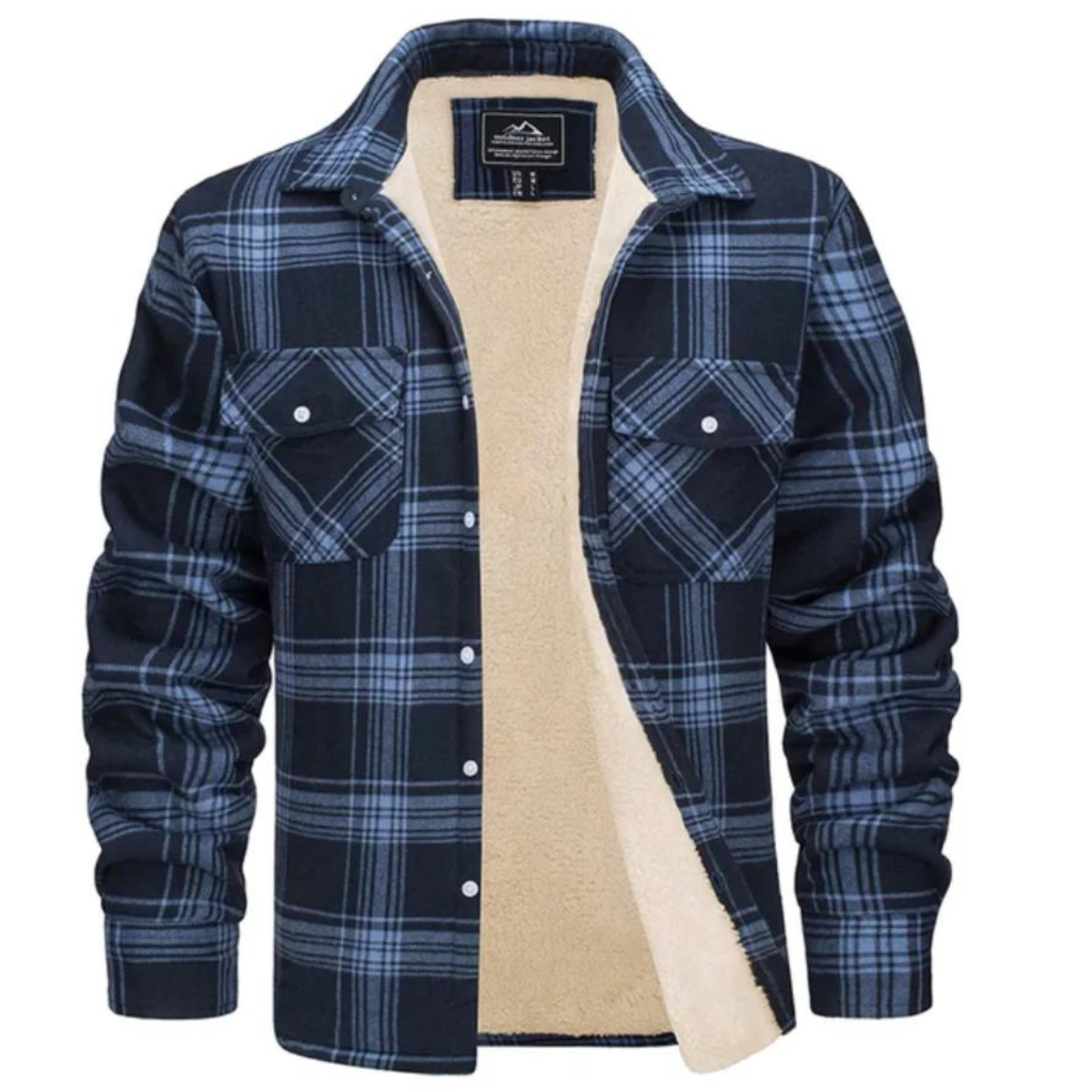 Karierte Jacke mit Fleecefutter - Evans